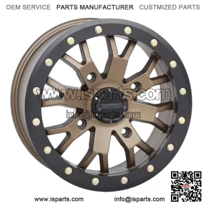 System 3 SB-4 Beadlock Bronze (6+1) UTV Wheels 14" Polaris RZR 1000 XP (4) (For: Polaris)