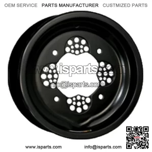 DWT ROK-OUT ATV Front Wheel Black 10" 10x5 3+2 4/156 Polaris Xplorer 300 (For: Polaris)