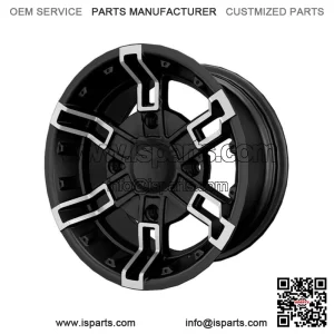 Pro Armor Accent Black 14" x 8" R14 Rear Buckle Wheel Rim Polaris 1522545-266 (For: Polaris)