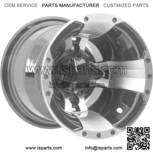 SS112 Machined Wheel 9X8 4/110 3+5 ITP 0928385404B (For: Polaris)