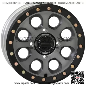 System 3 SB-7 Beadlock 15" Wheels Titanium (4+3) Polaris RZR 1000 XP (4) (For: Polaris)