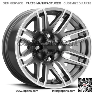 Vision UTV 112 Assault 12x8 4x156 -10.2mm Gunmetal Wheel Rim 12" Inch (For: Polaris)