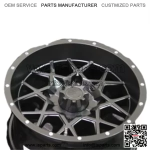 POLARIS SPORTSMAN 570 14" ITP HURRICANE BLK ALUMINUM ATV WHEELS (SET 4) POL3CA (For: Polaris)