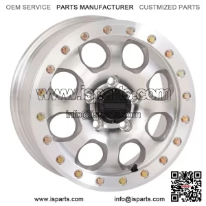 System 3 SB-7 Beadlock Wheels 15" Machined (6+1) Polaris RZR Turbo R & Pro R (For: Polaris)