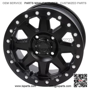 Tusk Uinta Beadlock Wheel 14x7 5.0 + 2.0 Matte Black 4/156 Lug Pattern (For: Polaris)