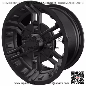 GENUINE POLARIS 14X7 BUCKLE FRONT WHEEL- MATTE BLACK RANGER RZR GENERAL ACE