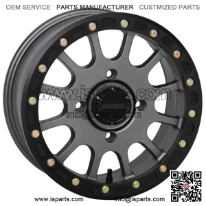 System 3 SB-5 Beadlock Gunmetal Wheels 14" Polaris RZR 1000 XP (4) (For: Polaris)