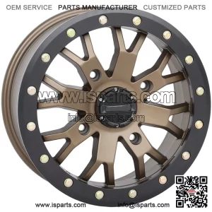 System 3 SB-4 Beadlock Bronze (4+3) UTV Wheels 14" Polaris RZR 1000 XP (4) (For: Polaris)