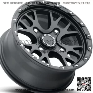 Vision Rocker Aluminum ATV UTV RTV RIM WHEEL 15x7 4/156 4+3 Satin Black (For: Polaris)