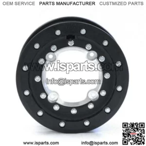 Hiper Tech 3 Black Beadlock Rims 10" 4+1 Front 9" Rear 10x5 9x8 TRX 400EX 400X (For: Can-Am)