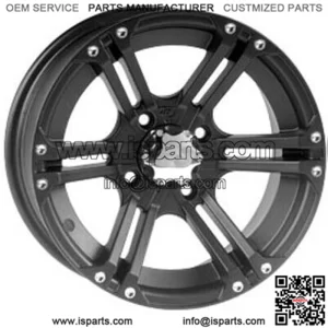 ATV/UTV Wheels Set 12in SS212 Matte Black 4/110 5+2/2+5 SRA (For: Can-Am)