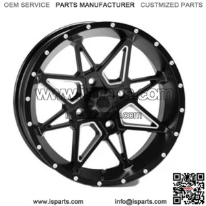 ATV/UTV Wheels Set 14in Tornado Matte Black 4/110 5+2/2+5 SRA (For: Can-Am)