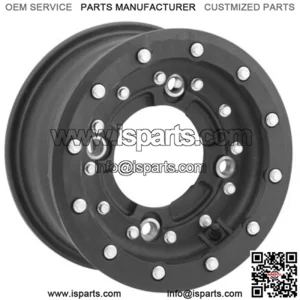 Hiper CF1 Black Front Beadlock Wheels Rims 10" 10x5 4+1 4/144 KFX 450 400 250 (For: Can-Am)