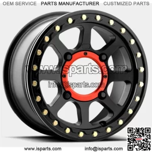 KMC XD KS234 Addict 2 Beadlock UTV Aluminum Wheel Rim 15x6 4/137 Black Satin (For: Can-Am)