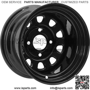 (I.T.P.) Delta Steel Wheels Black 14X7 4/137 4+3 12MM 1422319014B 0231-0034 (For: Can-Am)