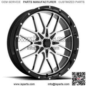 M45 Portal Wheel | Gloss Black Machined | CanAm 4x137 | Wheels