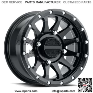 15x6 Raceline A95B Trophy UTV Black Wheel 4x137 (40mm) (For: Can-Am)