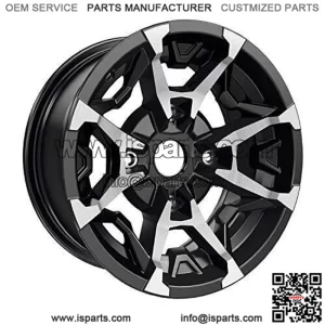 Can-Am 705401848 OEM Machined Black 14" XMR Front Rim for 2016-2019 Defender ...