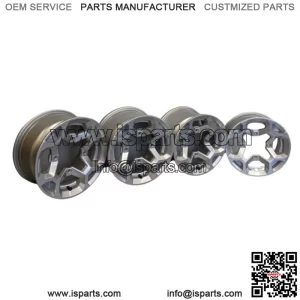 Take Off G2 Can Am Outlander 12" Silver DPS XT Wheel Set 12x6 12x7.5 4x137mm