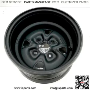 Steel rims 12x7 4/110 2+5 (-41) black mat