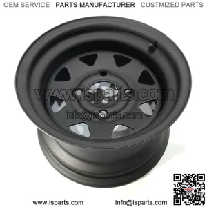 Steel rims 12x7 4/110 4+3 (+10) black mat