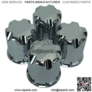 Golf Cart UTV ATV Wheel Rim Chrome Center Caps (Set of 4)