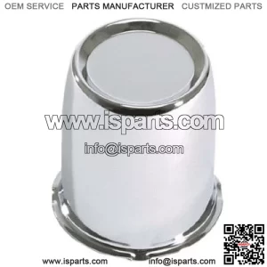 Set of 4 Golf Cart Chrome Slip In Wheel 2.65 in Center Caps Club Car EZGO Yamaha