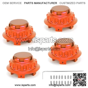 BMW Honda wheel center cover #orange