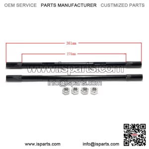 ATV 4130 Chrome Tie Rod +2" for all Yamaha Raptor 700, 700R & 700 SE