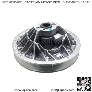 Snowmobile clutch driven wheel