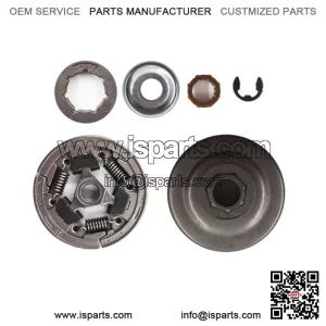 Fit For 036 MS360 Chainsaw 3/8"-7T Clutch Drum Rim Sprocket Bearing Kit