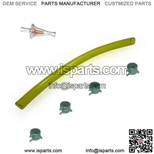 3  1/4" Yellow Fuel Line Hose Clamp Filter Mini Bike Go Kart Tractor Generator