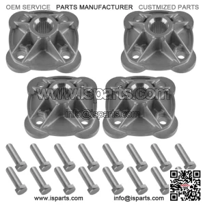 4x Rear L/R Wheel Hub w/ Hardware for Polaris Sportsman 570 2008