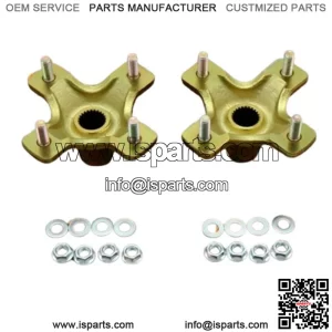 2 x REAR HUBS Honda 400EX 300EX TRX450R 4x110mm 1987-2020 + lugnuts (For: Honda)