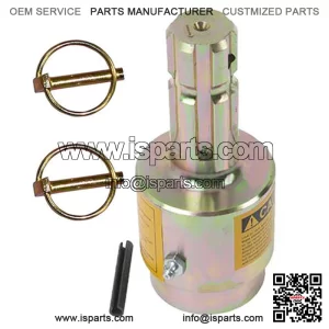 PTO Over Running Coupler 540 RPM Slip Over Run Clutch 1-3/8" Male 1-3/8" Female