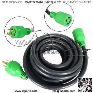 Generator Extension Cord 25 Ft 4 Prong Power Cable 10 4 30 Amp Adapter Plug