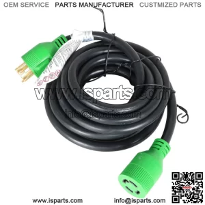 Generator Extension Cord 15 Ft 4 Prong Power Cable 10 4 30 Amp Adapter Plug