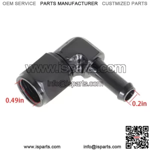 90 Degree 6AN Female To 5/16" 3/8"  Aluminum Swivel Hose Barb Fitting Adapter