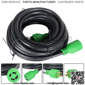 Generator Extension Cord 100 Ft 4 Prong Power Cable 10 4 30 Amp Adapter Plug