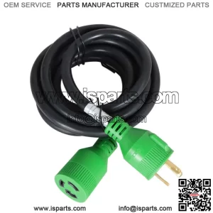 3 Prong 30 Amp 10FT Generator Extension Cord 10 Feet NEMA L5-30P/L5-30R 125V