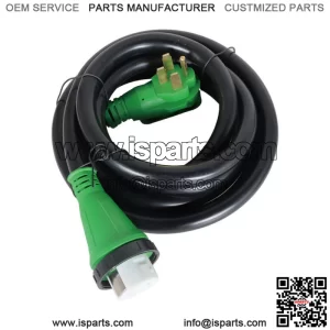 15/25/50FT RV Generator Power Cord 50 Amp 14-50P to SS2-50R Locking Connector