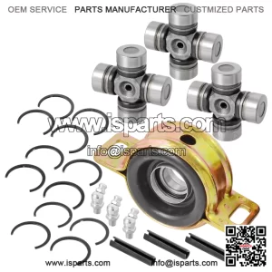 Front Rear Prop Shaft Bearing Carrier & U-joint For Polaris RZR S 4 900 1000 XP