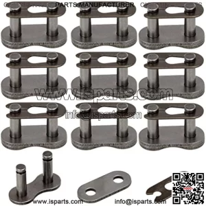 420 Chain Master Roller Connector Links for 90cc 110cc 125cc 150cc Tao Tao Coolster Apollo Pit Dirt Bike ATV Quad 196cc 212cc Coleman CT200U BT200X Baja Warrior MB200 Mini Bike Go Kart Parts