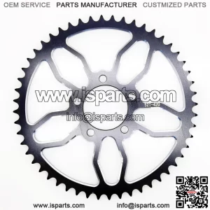 Black anodized AL7075 52T #420 sprocket