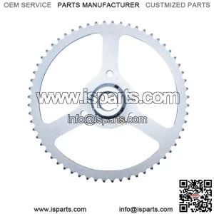 60T 1 #420 silver weight reduction wheel