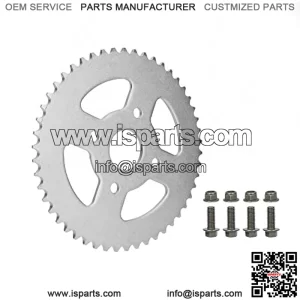 420 50T Rear Drive Wheel Sprocket for Coleman BT200X CT200U Trail 200 CT200U-EX Baja Warrior Heat Massimo MB165 MB200 196cc 5.5 6.5hp Powersports Mini Bike Parts