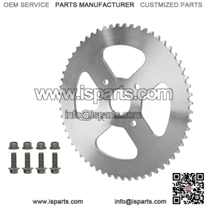 420 60T Rear Drive Wheel Sprocket for Coleman BT200X CT200U Trail 200 CT200U-EX Baja Warrior Heat Massimo MB165 MB200 196cc 5.5 6.5hp Powersports Mini Bike Parts