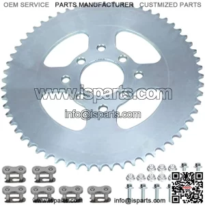 Go Kart Sprocket for 40/41/ 420 Chain 60T Sprocket with 2-1/8" Bore 8 Hole Master Link for Go Cart Mini Bike Parts