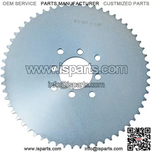 Go Kart Sprocket for 40/41/420 Chain, 60 Tooth Sprocket for Go Karts and Mini Bikes