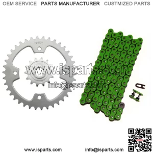 Green 520x94 O-Ring Drive Chain & 14/38 Sprockets 2008-2014 for Kawasaki KFX450R
